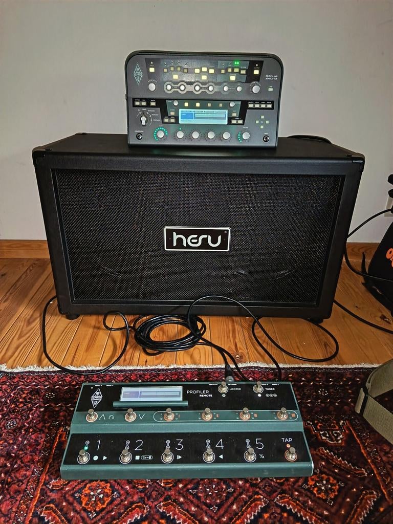 Kemper profiler incl. remote control + Hesu modern M2x12 cab, Muziek en Instrumenten, Versterkers | Bas en Gitaar, Ophalen, Gitaar