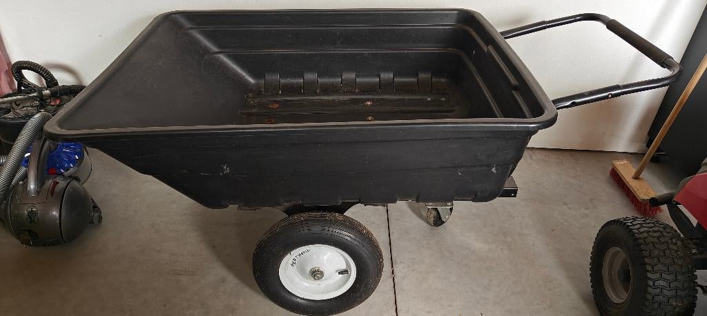 kiepwagen voor grasmachine, Ophalen, Zo goed als nieuw, Handmatig