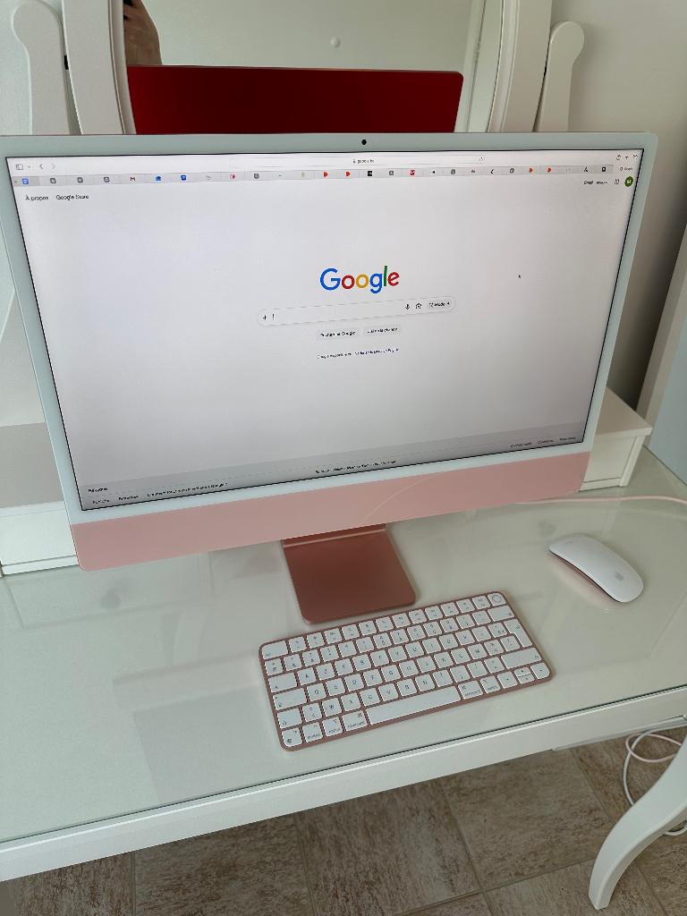 iMac 24" M3 256 Go - 8 Go Rose (8-core CPU & 10-core GPU), Informatique & Logiciels, Apple Desktops, Enlèvement, Utilisé, 256 GB