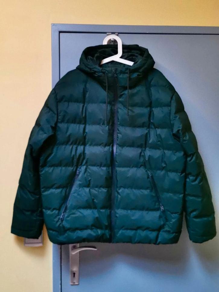 Warme Regenjas maat XL - H&M, Kleding | Heren, Jassen | Winter, Zo goed als nieuw, Maat 56/58 (XL), Groen, Ophalen of Verzenden