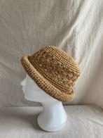 Gevlochten bolhoedje, Kleding | Dames, Hoeden en Petten, Ophalen, Zo goed als nieuw, Hoed