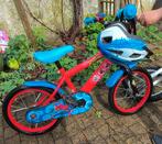 Vélo Spider-Man pour enfants rouge/bleu 16 pouces + casque, Vélos & Vélomoteurs, Enlèvement, Utilisé, 16 à 20 pouces