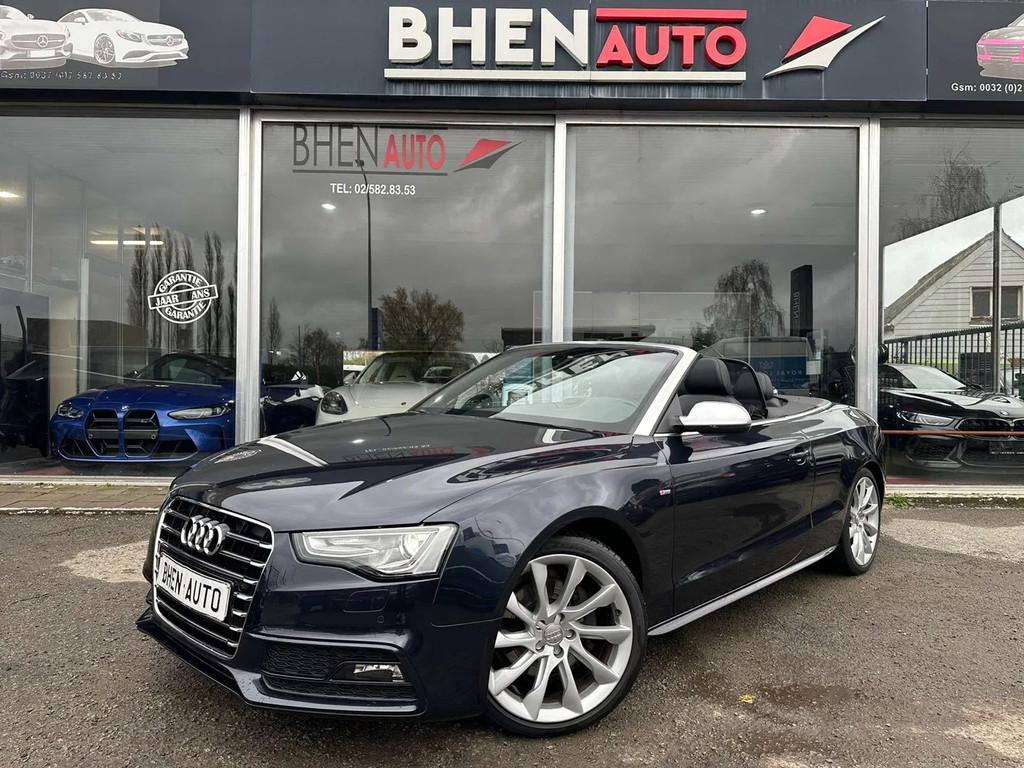 Audi A5 Cabriolet 2.0 TFSI/CUIR/S-line/RADAR/GARANTIE, Auto's, 4 zetels, Gebruikt, 4 cilinders, Blauw