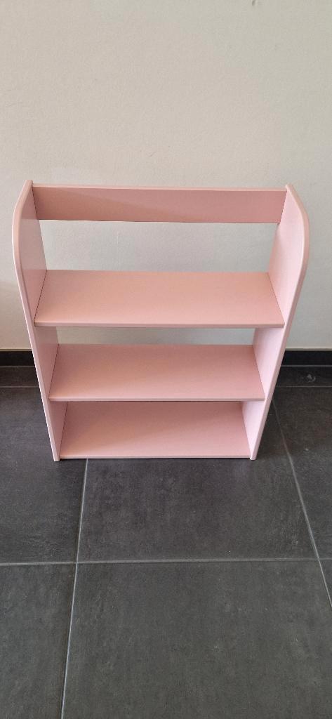 Ensemble lit + étagère FLEXA rose, Enfants & Bébés, Chambre d'enfant | Lits, Comme neuf, 180 cm ou plus, 85 à 100 cm, Sommier à lattes