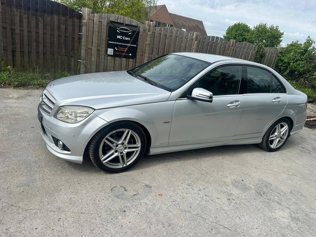 Mercedes c200 cdi amg pakket, 100 kW, Achterwielaandrijving, Zwart, Leder en Stof