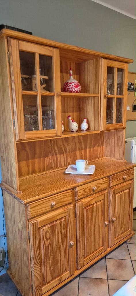 Meuble en pin, Maison & Meubles, 25 à 50 cm, Avec tablette(s), 100 à 150 cm, Utilisé