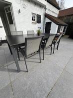 Table jardin avec 6 fauteuils, Jardin & Terrasse, Enlèvement, Utilisé, Aluminium, 8 places