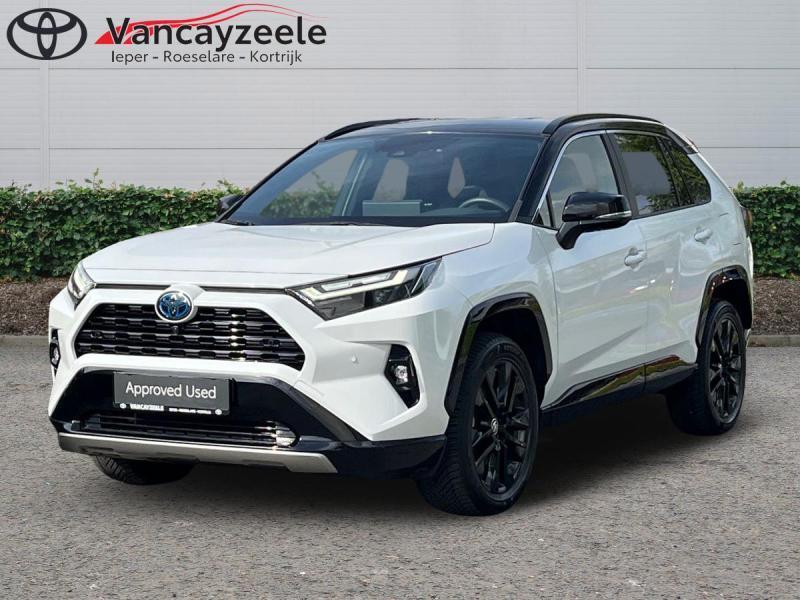 Toyota RAV-4 Style Plus+afneembare trekhaak+360cam+gps+sen, 161 kW, Wit, 5 deurs, Hybride Elektrisch/Benzine