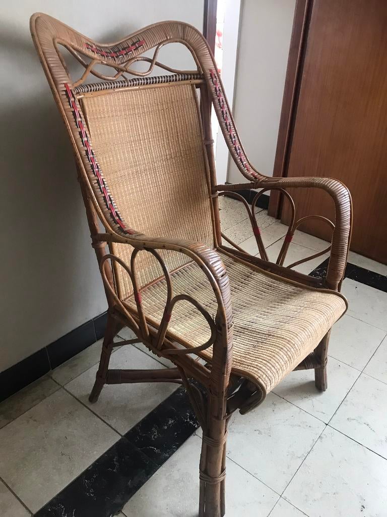 Rieten zetel, Antiek en Kunst, Ophalen