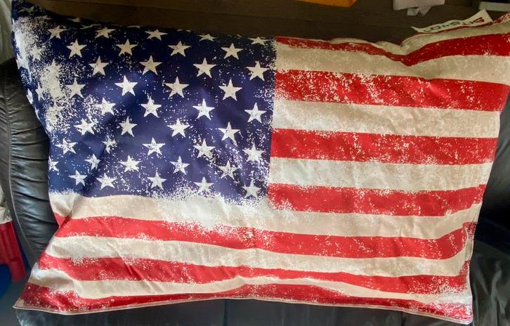 Zitzak amerikaanse vlag groot 140 cm x 100 cm, Huis en Inrichting, Overige Huis en Inrichting, Gebruikt, Ophalen