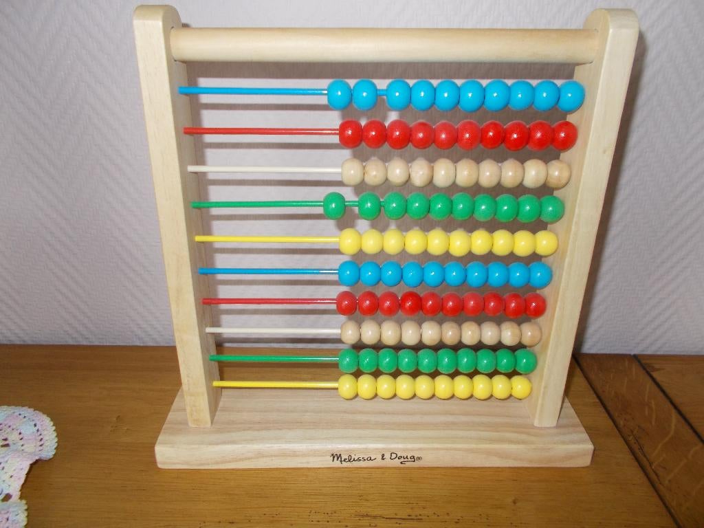 Boulier compteur en bois "Melissa & Doug"., Ophalen, Nieuw, Rekenen