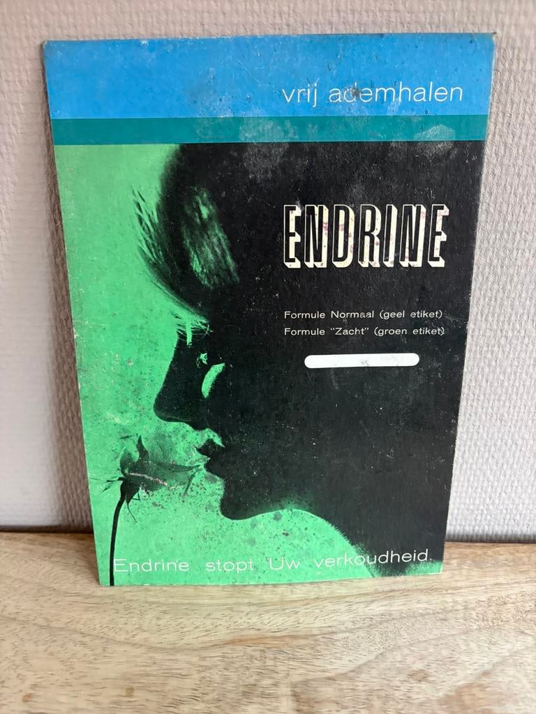 Vintage 1961 Endrine reclamebord, Ophalen of Verzenden, Gebruikt, Reclamebord