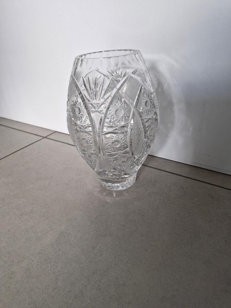 kristallen vaas, Maison & Meubles, Accessoires pour la Maison | Vases, Comme neuf, Moins de 50 cm, Autres matériaux, Envoi