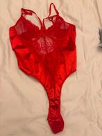 Luxe Satijn / Kant Body - Maat S, Kleding | Dames, Ondergoed en Lingerie, Verzenden, Rood, Body of Korset