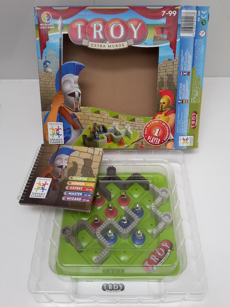 Nieuw solo spel Troy, Smart Games, 7+, + 1 gratis promo, Een of twee spelers, Ophalen of Verzenden, Zo goed als nieuw, Smart Games