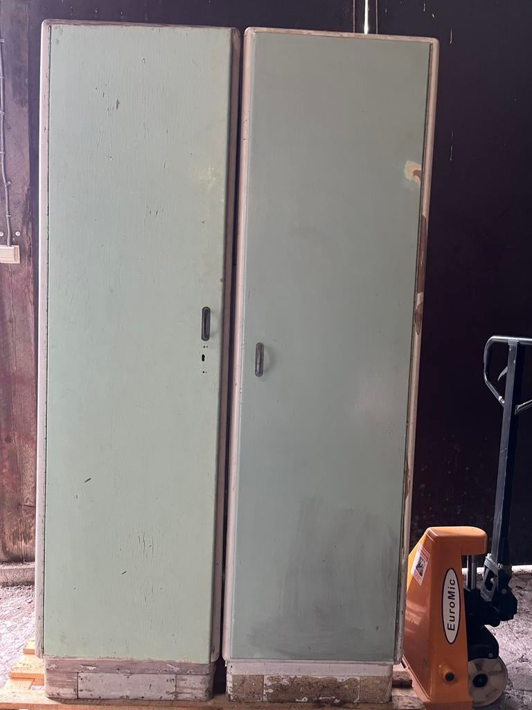 Vintage keukenkasten met voorraadpotten, Verzamelen, Retro, Huis en Inrichting, Ophalen