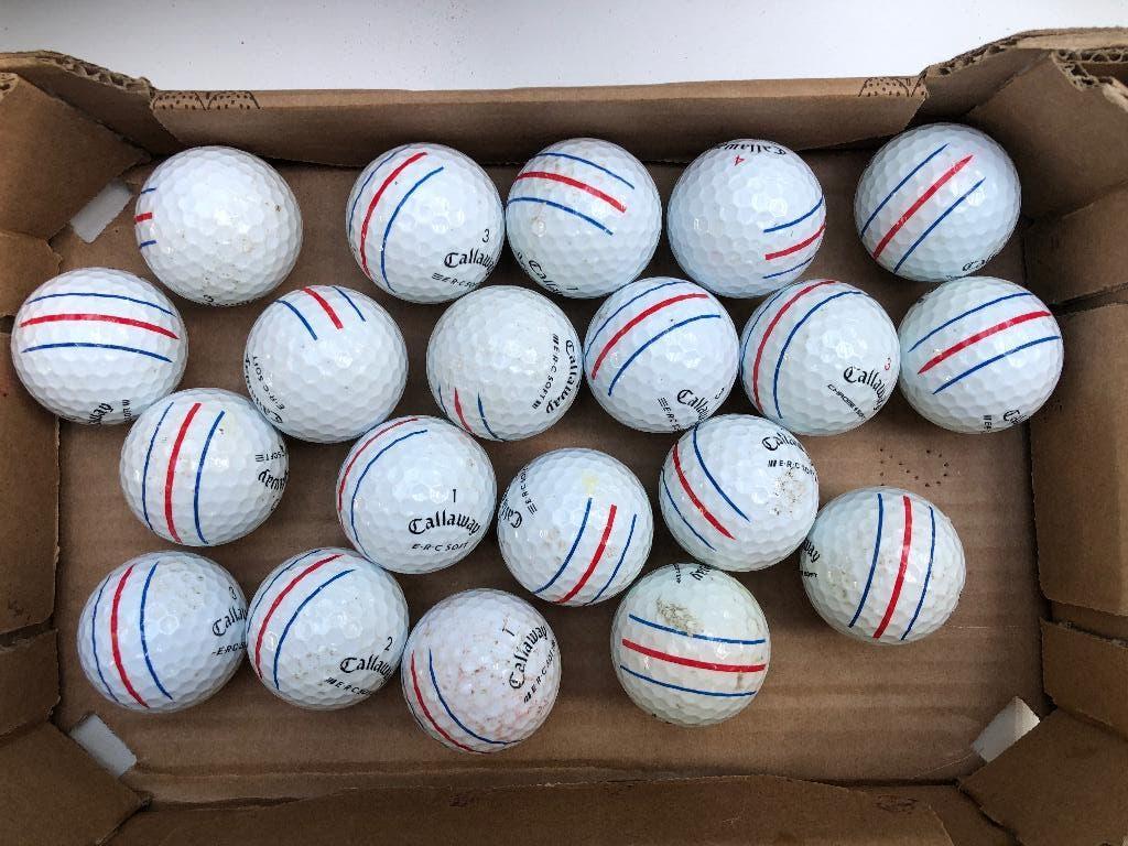20 callaway golfballen met 3 lijnen, Ophalen, Callaway