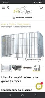 Chenil pour chien en galva 3x2 m, Enlèvement, Utilisé