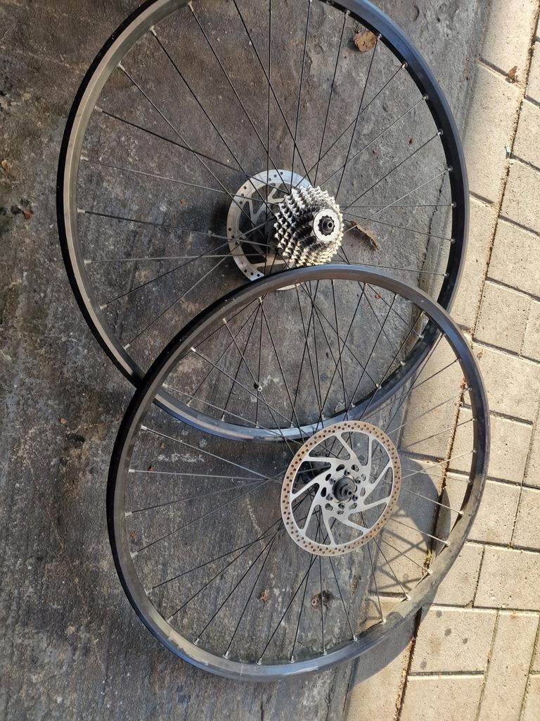 Koersfiets wielen inch 26 schijf remmen, Fietsen en Brommers, Ophalen, Remmen