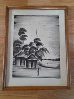 Dessin encre de Chine signé Lomange, Enlèvement ou Envoi