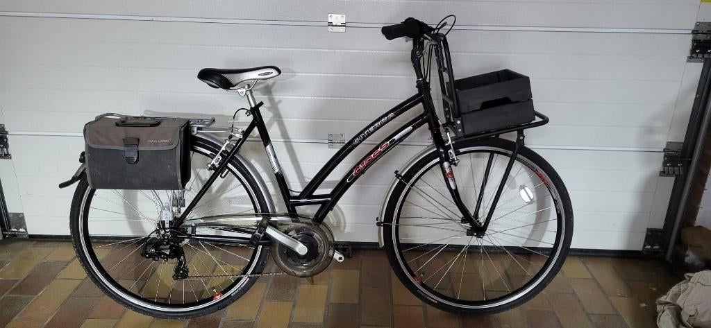 dames fiets, Ophalen