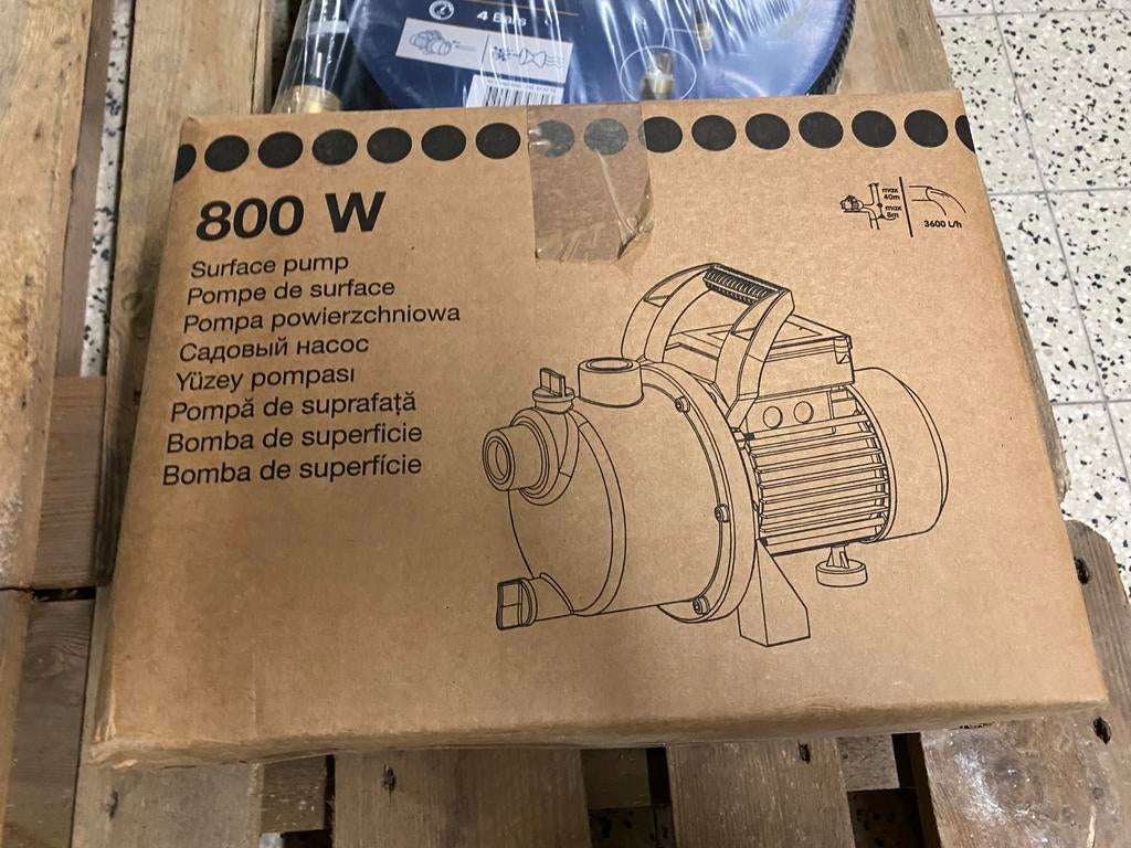 Pompe d’arrosage jardin avec tuyau aspiration, Ophalen, Zo goed als nieuw, Zwembadpomp