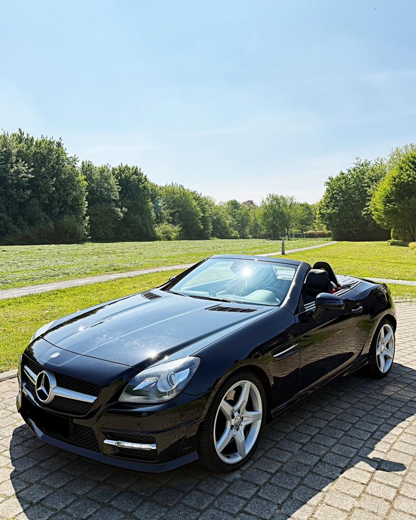 Mercedes SLK 250 benzine AMG Line, Automaat, Euro 5, Achterwielaandrijving, Zwart