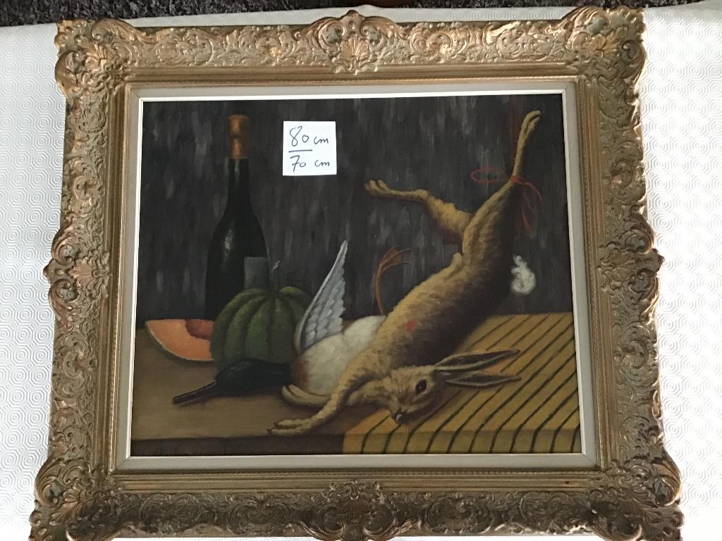 schilderij "stilleven" 80 cm op 70 cm, Ophalen