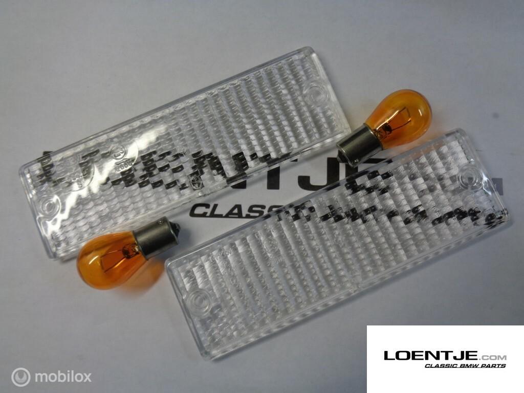 set witte knipperlichtglazen bmw e30 alle types (niet m3), Auto-onderdelen, Verlichting, BMW, Nieuw, Ophalen of Verzenden
