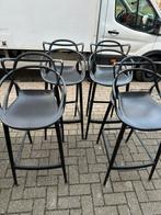 4 chaises hautes design Moise noir, Maison & Meubles, Enlèvement, Comme neuf