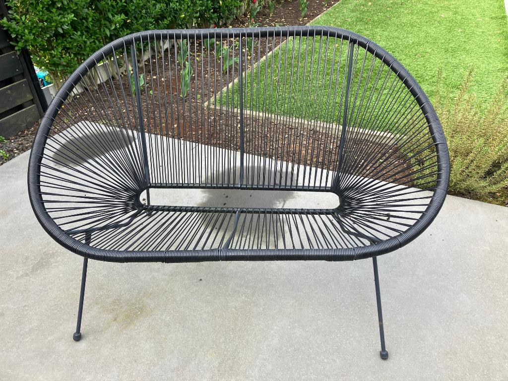 Copa tuinbank zwart, Ophalen, Gebruikt, Kunststof