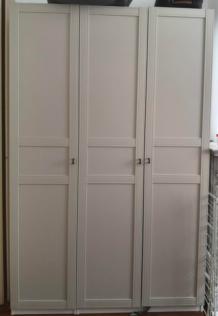 Garde-robe PAX/FLISBERGET, blanc/beige clair, 150x60x236 cm, Maison & Meubles, Armoires | Penderies & Garde-robes, Comme neuf