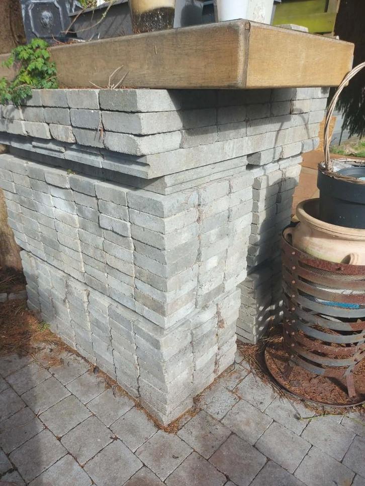 + de 1900 Klinkers "±43 m²" Gris, 15x15x5 (0,40€ piece), Jardin & Terrasse, Jardin & Terrasse Autre, Comme neuf, Enlèvement