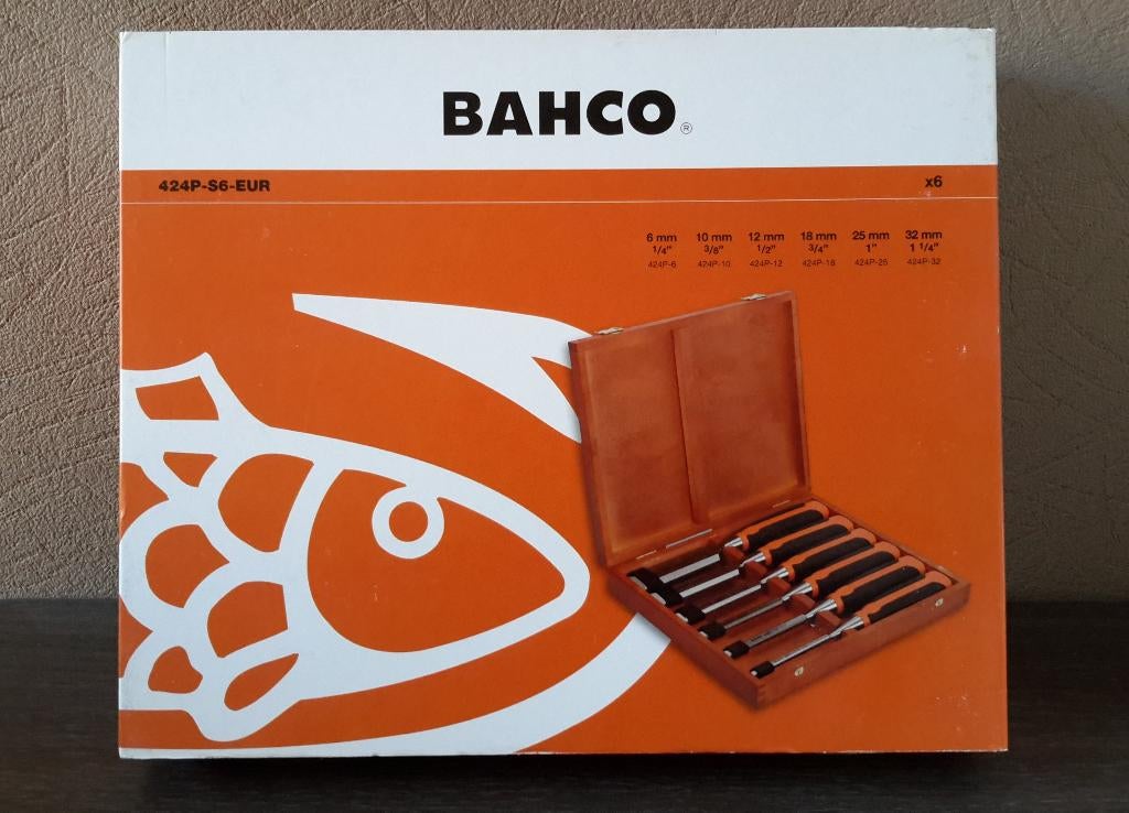BAHCO houtbeitel set 6-delig ( NIEUW ), Doe-het-zelf en Bouw, Gereedschap | Handgereedschap, Ophalen of Verzenden, Nieuw