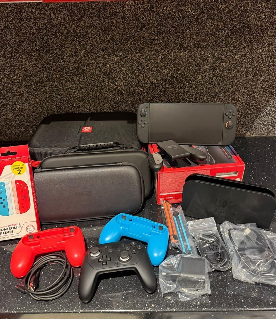 Nintendo switch 2 +garantie +2games extra accessoires, Enlèvement