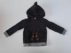 Mt 104 Zwarte hoodie met berenklauwen, Kinderen en Baby's, Kinderkleding | Maat 104, Trui of Vest, Ophalen of Verzenden, Zo goed als nieuw