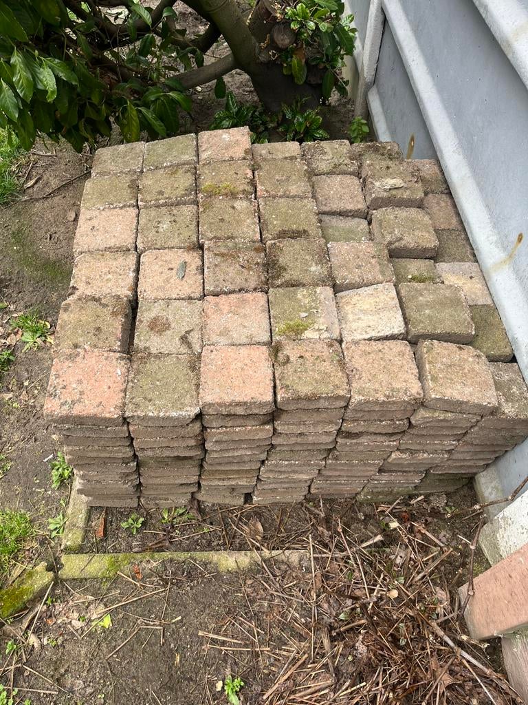 Klinkers 15x15x5, Tuin en Terras, Tegels en Klinkers, Ophalen, Gebruikt, Klinkers
