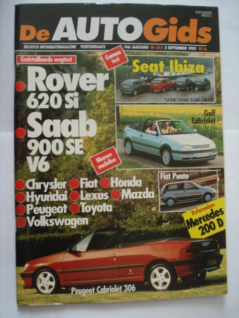 AutoGids 363 Seat Ibiza Saab 900 V6 Rover 600 Toyota Supra, Boeken, Auto's | Folders en Tijdschriften, Zo goed als nieuw, Algemeen