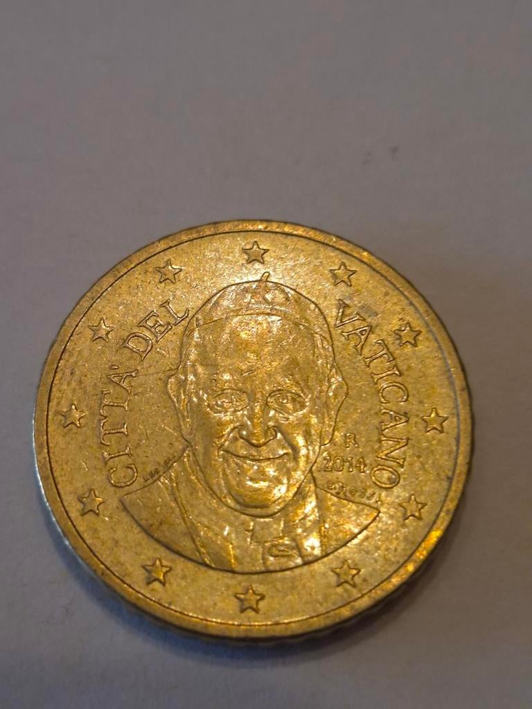 50 centiem 2014 van het Vaticaan, Postzegels en Munten, Ophalen, Vaticaanstad, 50 cent, Losse munt