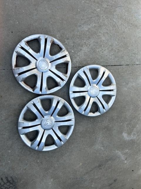 Wieldeksels Skoda 3 stuks 15 inch, Ophalen, 15 inch