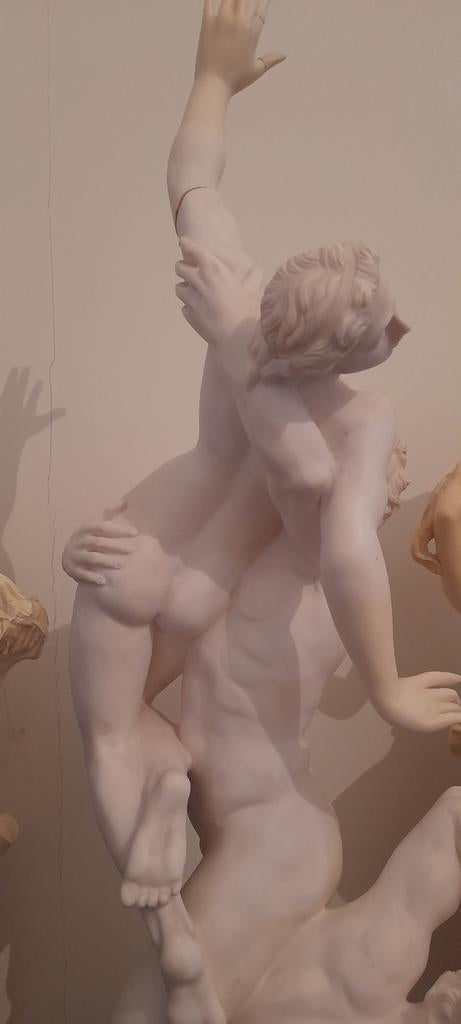 Superbe sculpture mythologique nue, Enlèvement