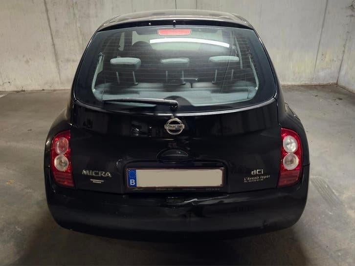 Nissan Micra Airco 1.5dci Shadowline 149.000km, Stof, 1498 cc, Zwart, 4 cilinders