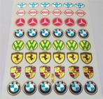 Modelbouw sponser metallic stickervel [mercedes, Ferrari] #7, Envoi, Neuf