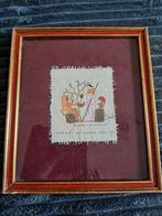 Peint à la main sur papyrus original et œuvre encadrée, Antiquités & Art, Enlèvement ou Envoi