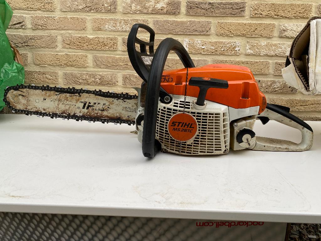 Stihl MS 261 C kettingzaag benzine, Doe-het-zelf en Bouw, Ophalen, Stihl, Gebruikt, 70 mm of meer