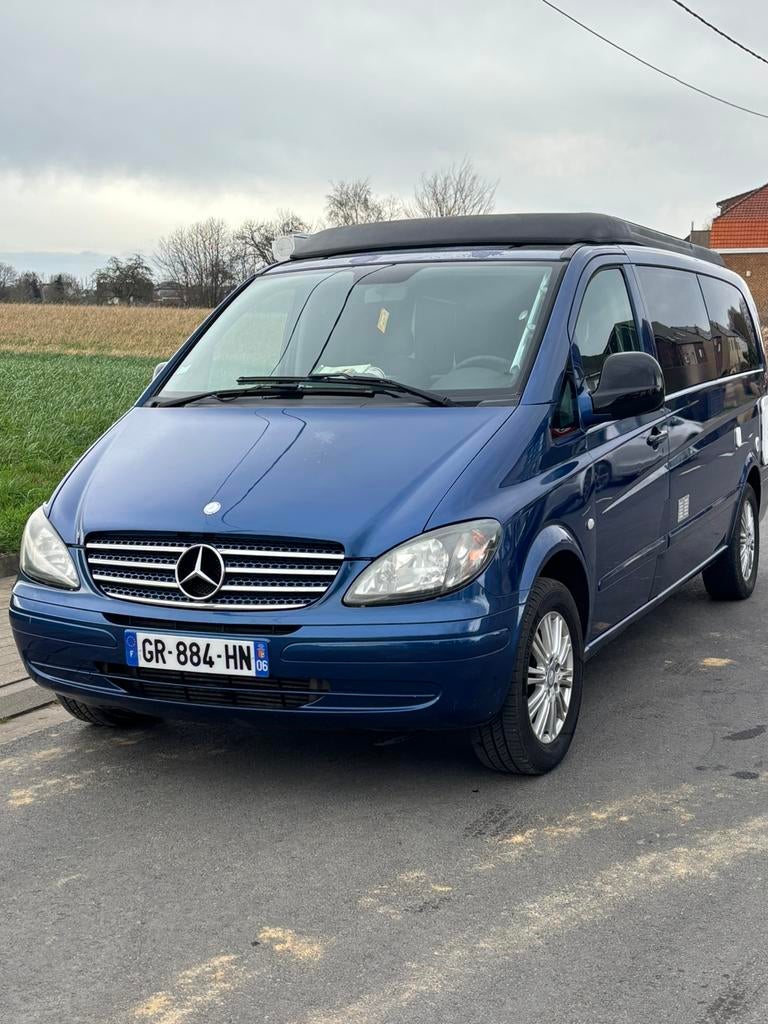 Mercedes Viano 2008 250.000km panneaux solaires camping cars, Cuir, Achat, Entreprise, Boîte manuelle