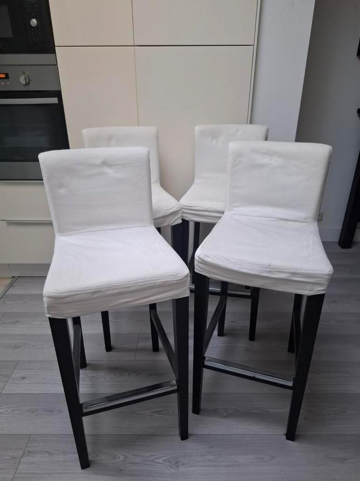 4 barstoelen 'Bergmund' 75cm., Huis en Inrichting, Barkrukken, Ophalen