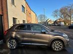 Bruine Fiat 500X met chrome afwerking, Auto's, 4 cilinders, Bruin, USB, Particulier