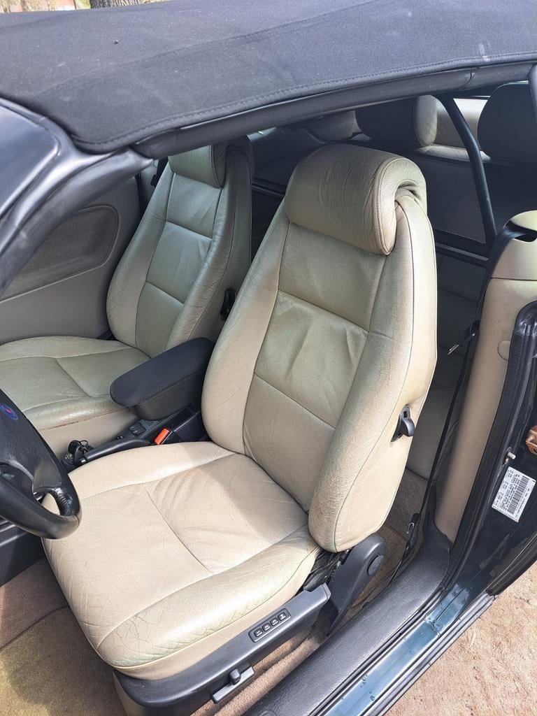 Saab 900 cabrio turbo, Auto's, Saab, Particulier, Saab 900, Benzine, Leder, Ophalen of Verzenden