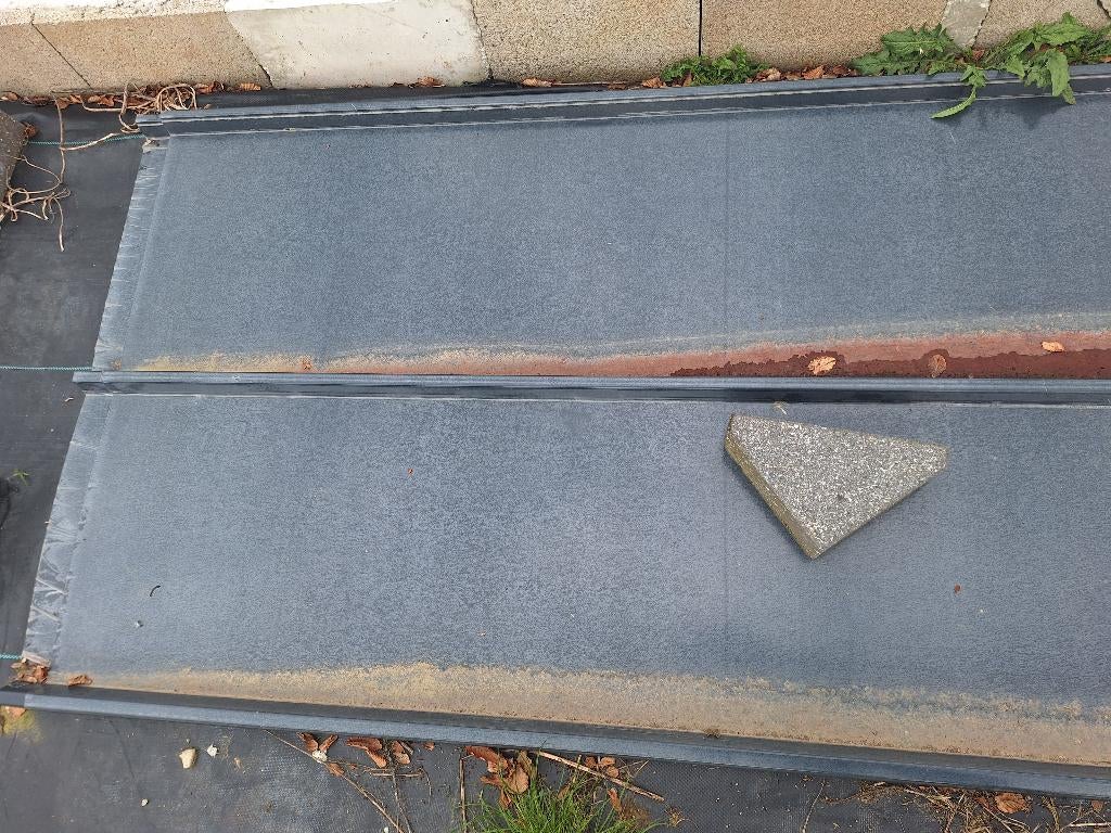 Plaque de toit anthracite New 2 pièces, Bricolage & Construction, Tuiles & Revêtements de toit, Neuf, Enlèvement, 5 à 10 m², Métal